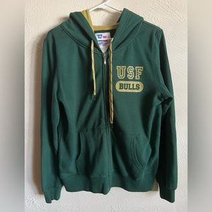 USF Bulls zip up hoodie sweatshirt
